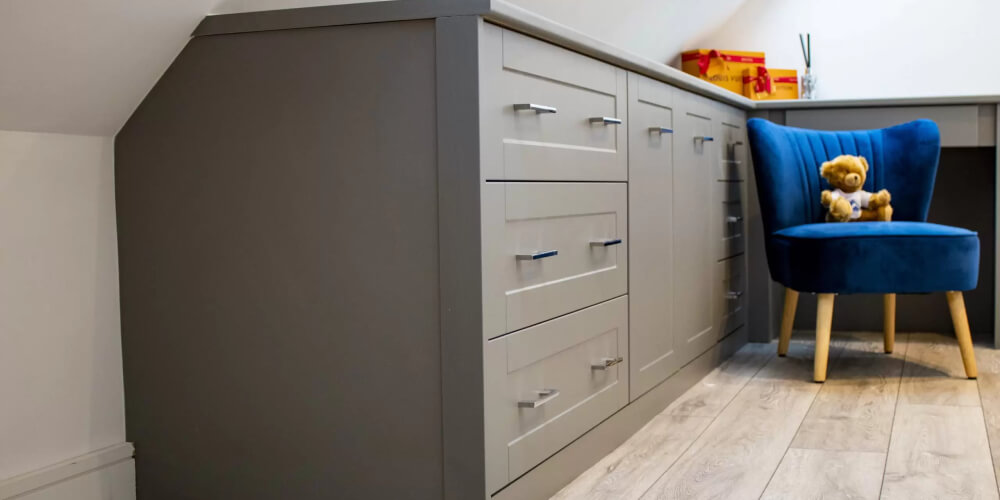 Grey cabinet